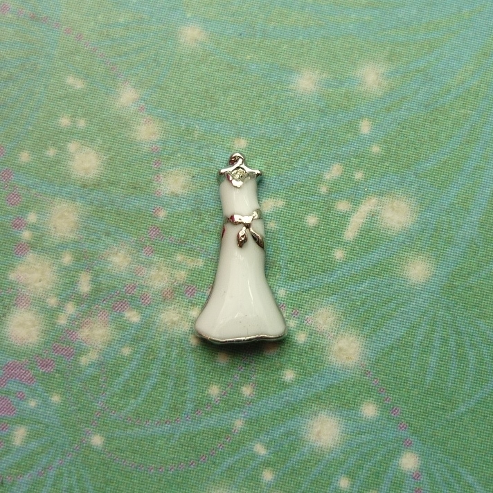 Wedding Dress Charm for Lockets - Charm for Memory Lockets