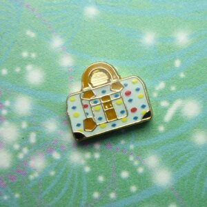 White Handbag - Floating Charm - Charm for Memory Lockets