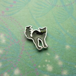 Witches Black Cat Charm for Memory Lockets - Charm for Memory Lockets