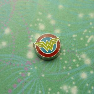 Wonder Woman charm for glass locket memory necklace - Charm for Memory Lockets