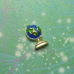 World Globe - Charm for Lockets - Charm for Memory Lockets