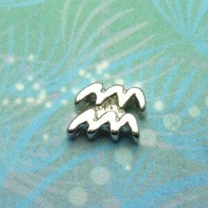 Zodiac Charm - Aquarius - Charm for Memory Lockets
