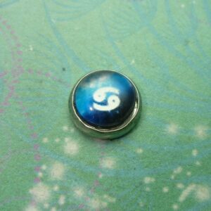 Zodiac Glass Dome - Cancer - Charm for Memory Lockets
