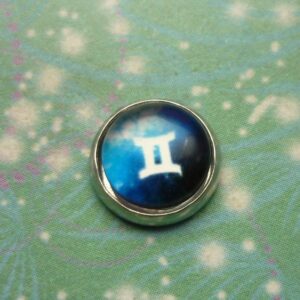 Zodiac Glass Dome - Gemini - Charm for Memory Lockets