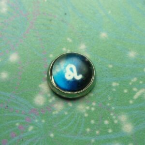 Zodiac Glass Dome - Leo - Charm for Memory Lockets
