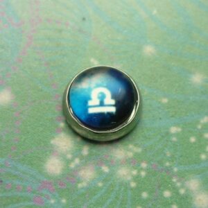 Zodiac Glass Dome - Libra - Charm for Memory Lockets
