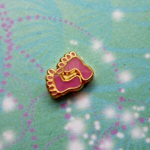 baby feet pink - Charm for Memory Lockets
