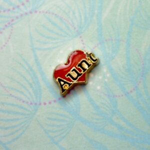 love my aunt Charm For Lockets - Charm for Memory Lockets