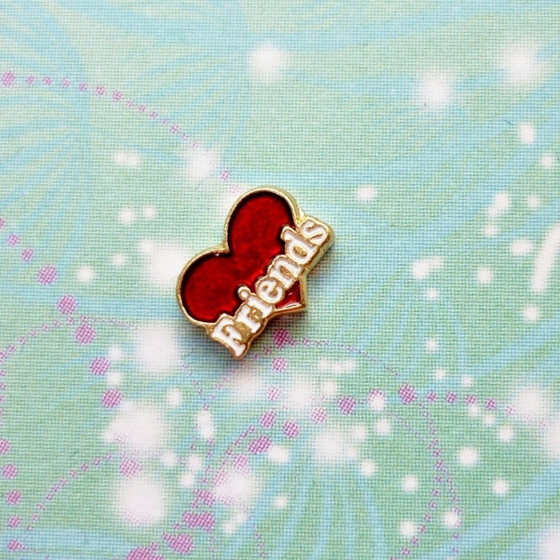 love my friends - Charm for Memory Lockets