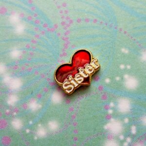 love my sister Charm For Lockets - Charm for Memory Lockets