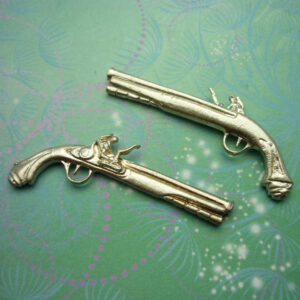 Vintage Sterling Silver Dangle Charm - Jumbo Rifle