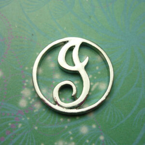 Plate - Alphabet Letter - I - Charm for Memory Lockets