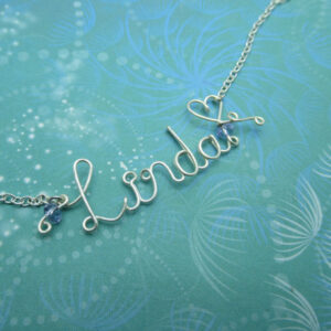 Personalized Wire Word Necklace - Wire Name Necklace - Personalized Jewelry - Personalized Name - Wire Wrapped - Custom Name Necklace