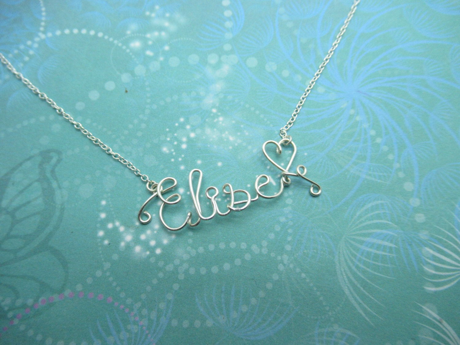 Personalized Wire Word Necklace - Wire Name Necklace - Personalized Jewelry - Personalized Name - Wire Wrapped - Custom Name Necklace - Image 7