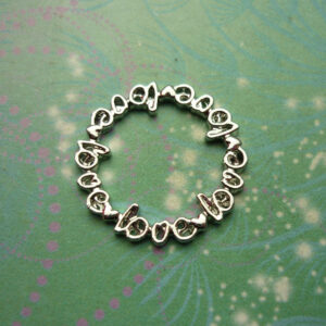 Love Word Plate Big - Charm for Memory Lockets