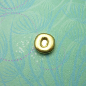 Gold Letter - O - Charm for Memory Lockets