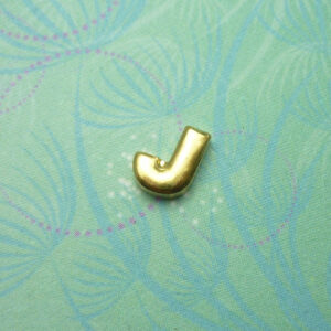 Gold Letter - J - Charm for Memory Lockets