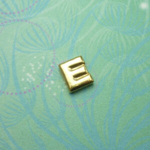 Gold Letter - E - Charm for Memory Lockets