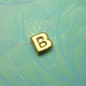 Gold Letter - B - Charm for Memory Lockets