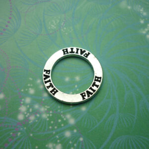 Circle Charm - Faith - Charm for Memory Lockets