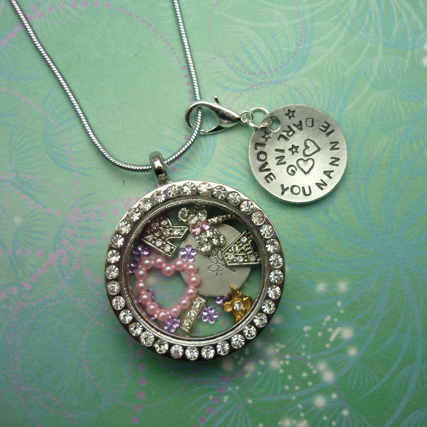 Charity's Disc - hand stamped charm disc for lockets accessory - Image 4