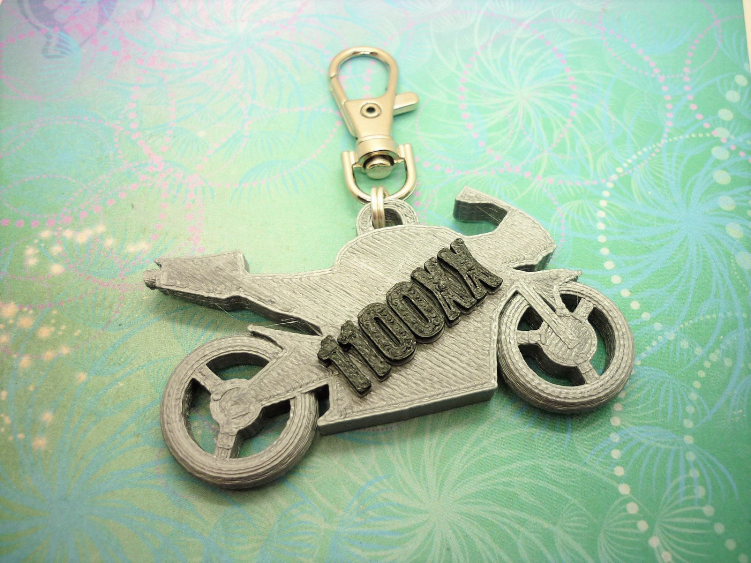 3D Printed Motorbike Key Chain - School Bag Identity Tag - Image 6