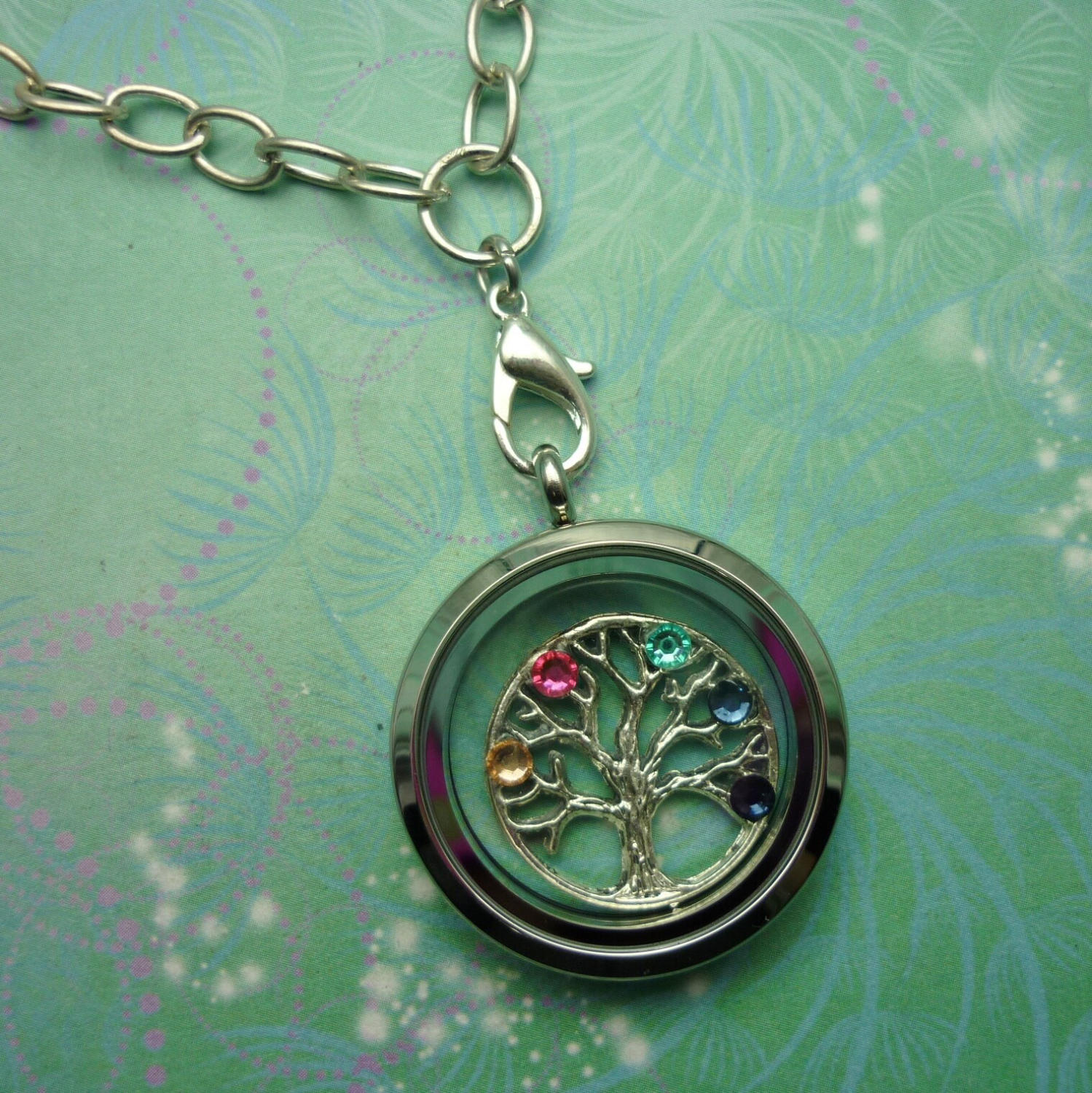 Family Tree Charm Bronze-Choose the jewels you would like set onto the charm - Image 4