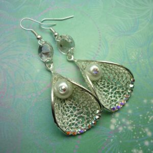 One of a Kind Sparkling Bridal Earrings - Crystal Earrings - Earrings - Gift for Her - Wedding