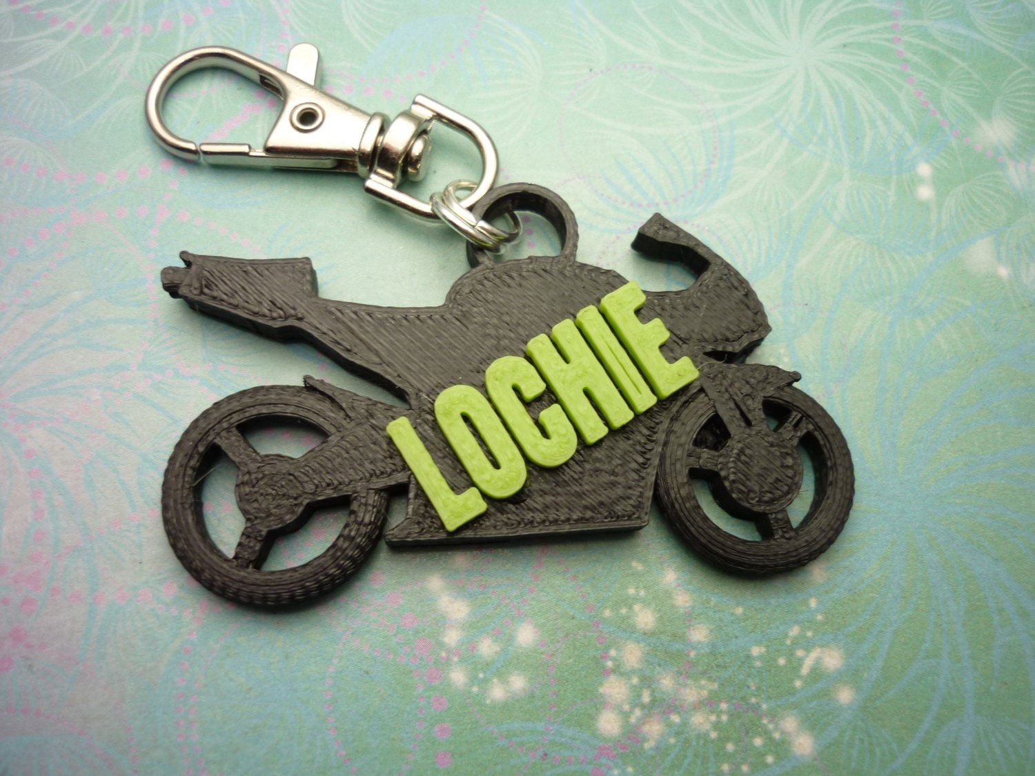 3D Printed Motorbike Key Chain - School Bag Identity Tag