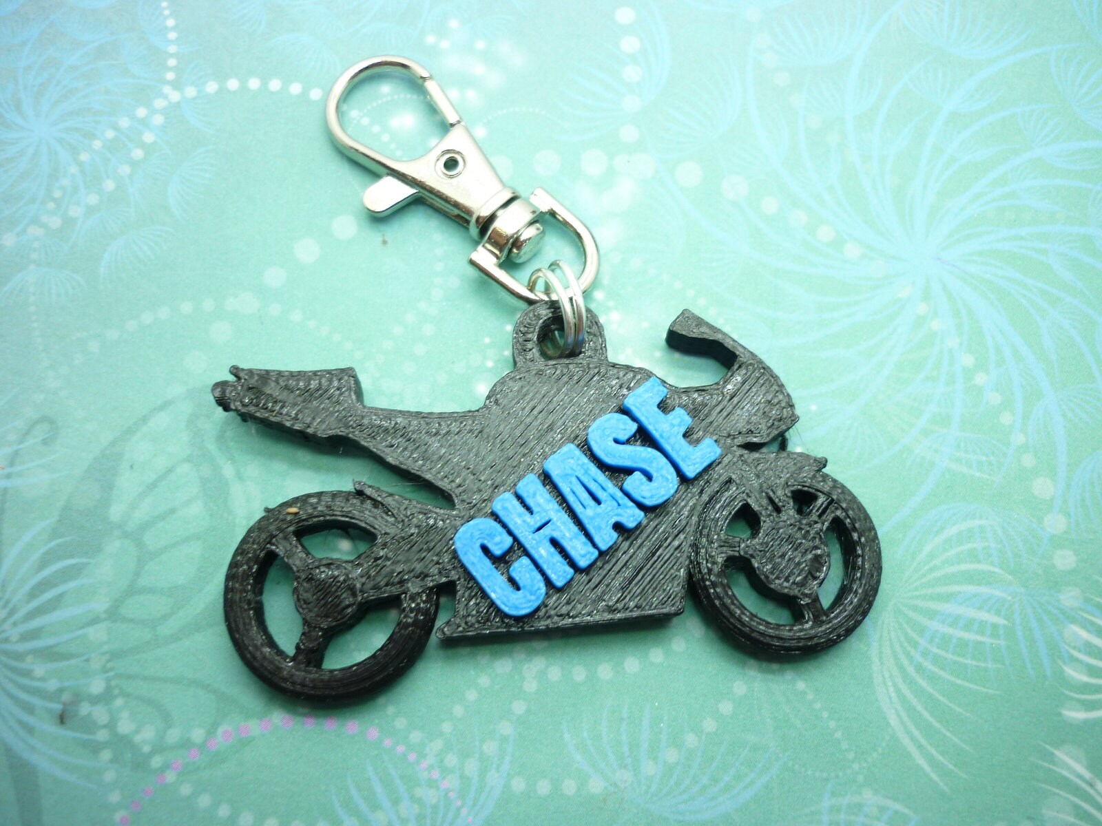 3D Printed Motorbike Key Chain - School Bag Identity Tag - Image 9