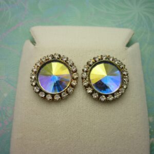 Vintage Crystal Earrings - Rivoli Crystals