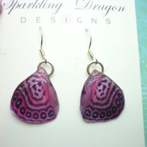 Butterfly Wing Earrings Stunning Pink - Fairy Jewellery, Fun Gift for her Fairy Wing Earrings - Sparkly - Resin with Glitter Finish
