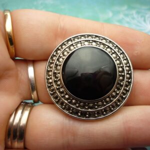 Vintage Round Brooch - Vintage Brooch - Marcasite - Unique Gift - Mothers Day Gift - Marcasite Brooch - Gift for Her