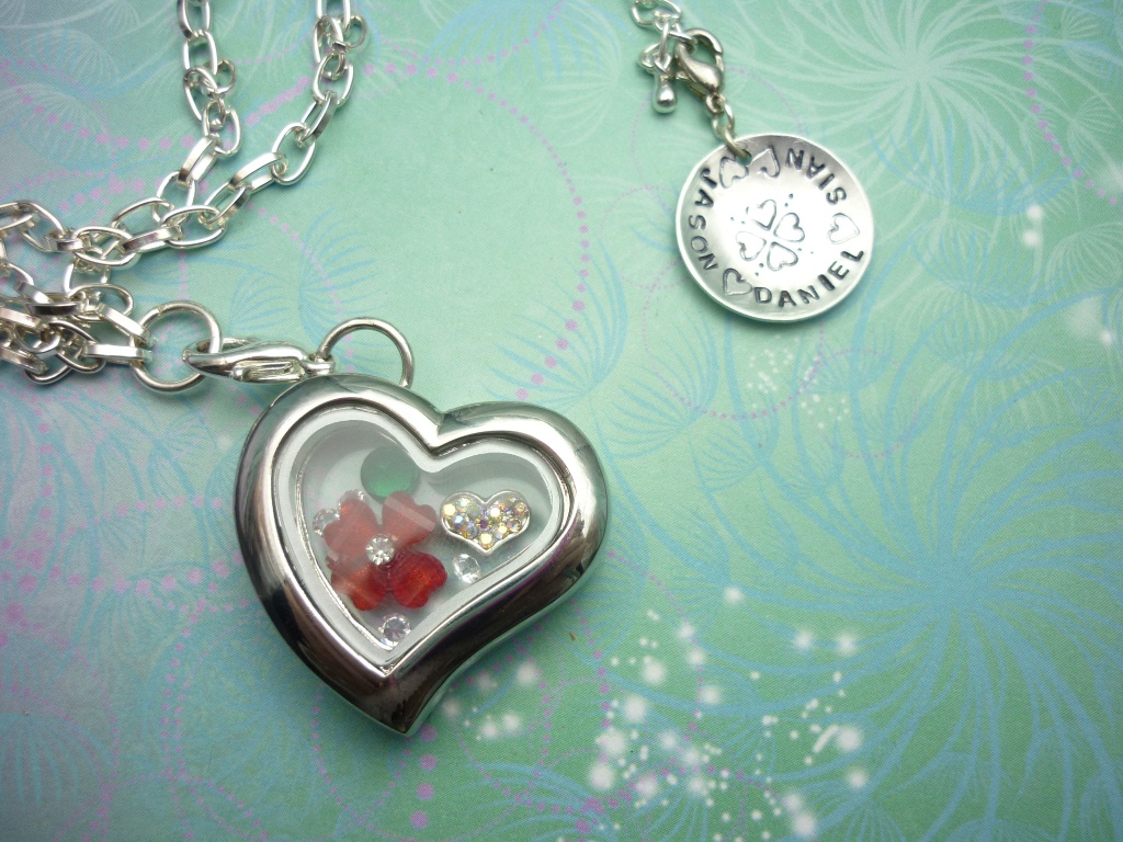 Charity's Disc - hand stamped charm disc for lockets accessory - Image 2