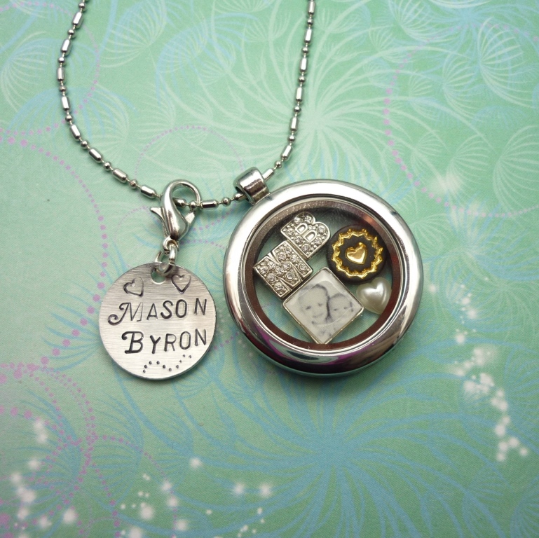 Charity's Disc - hand stamped charm disc for lockets accessory - Image 3