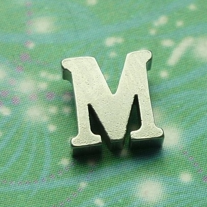 Letter Charm Silver - M - Charm for Memory Lockets
