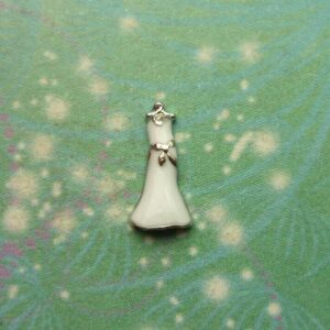 Wedding Dress Charm for Personalised Keepsake Memory Locket Jewellery