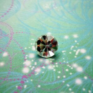 Sparkling Vintage Swarovski 8mm Crystal Clear Rhinestone Unfoiled Charm