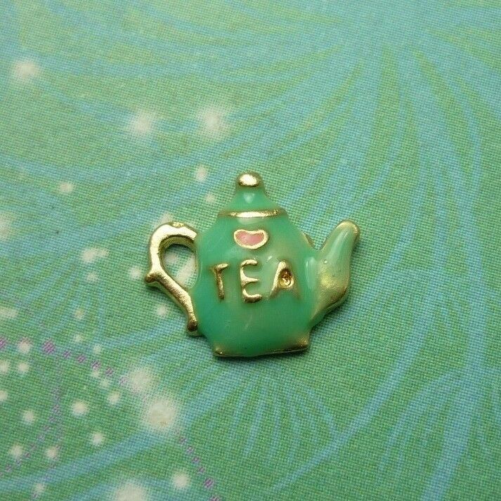 Tea Pot Blue Charm for Memory Lockets: A Meaningful Keepsake Jewellery Piece