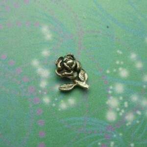 Vintage Sterling Silver Rose Charm for Memory Lockets: A Meaningful Keepsake