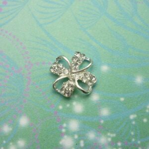 Sparkling Petal Flower Charm For Keepsake Memory Locket Necklace