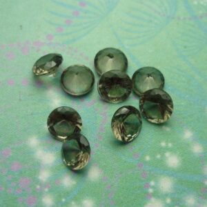 Vintage Smoke Jewel Charm For Keepsake Memory Locket Necklace