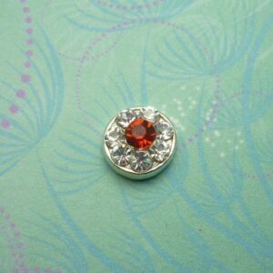 Red Sparkling Jewel Charm For Keepsake Memory Locket Necklace