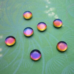 Colour Shifting Rainbow Bubble Charm for story lockets - Blue and red aurora