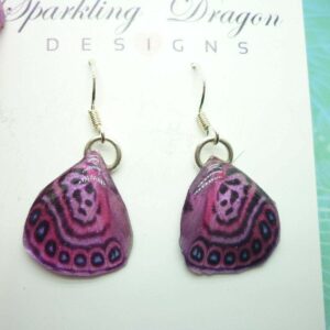 Butterfly Wing Earrings Stunning Pink - Fairy Jewellery, Fun Gift