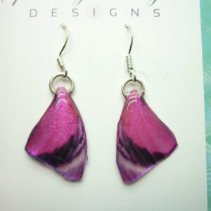 Butterfly Wing Earrings Small Pink - Fairy Jewellery