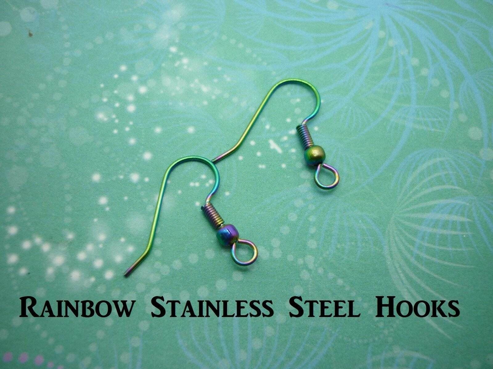 Vibrant Butterfly Wing Earrings Purple & Rainbow Fairy Jewellery Mother's Day - Image 8
