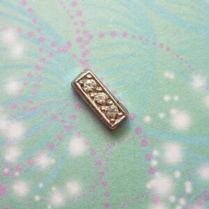 Letter I - Silver Sparkling Jewel For Custom Gift Locket Keepsake