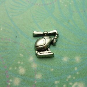 Helicopter Charm For Keepsake Memory Locket Necklace