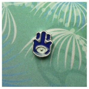 Hamsa Eye Hand Charm For Keepsake Memory Locket Necklace